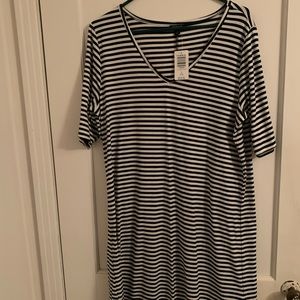 Stripped T-shirt dress